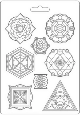 Stamperia Soft Maxi Mould A4 - Alchemy Symbols K3PTA4525
