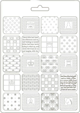 Stamperia Soft Mould A5 - Alice Patchwork K3PTA589