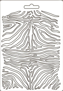 Stamperia Soft Mould A5 - Savana Zebra Pattern K3PTA5617