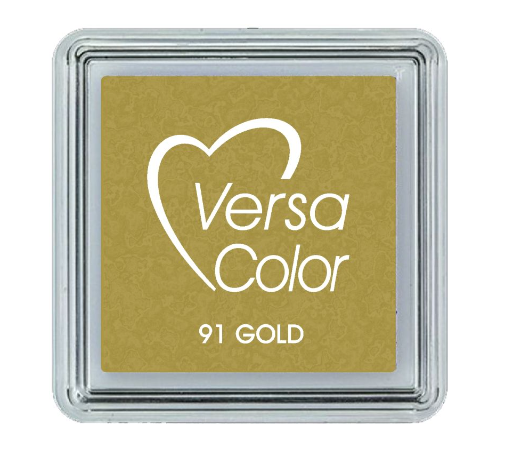 Tsukineko Versasmall Pigment Ink Pad - GOLD - 1 inch square