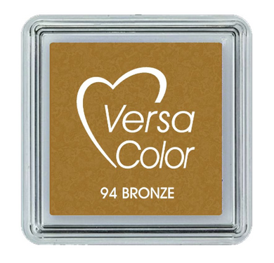 Tsukineko Versasmall Pigment Ink Pad - BRONZE - 1 inch square