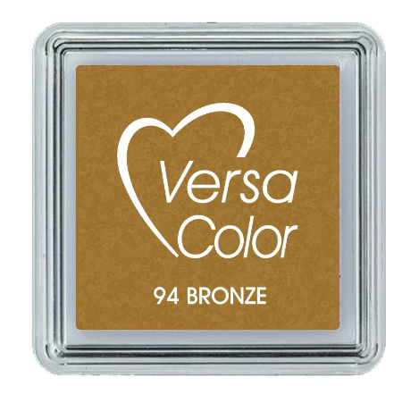 Tsukineko Versasmall Pigment Ink Pad - BRONZE - 1 inch square