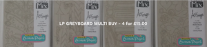 SPECIAL OFFER - ALL 4 DESIGNS for £15 - Clarity Mix A5 Mixed Media Board & A5 Mask Sets by Leonie -