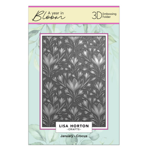 Lisa Horton Crafts - 3D Embossing Folders - A Year In Bloom - Set of 12 - Limited Edition