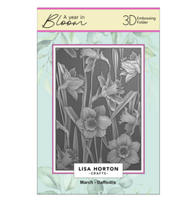 Lisa Horton Crafts - 3D Embossing Folders - A Year In Bloom - Set of 12 - Limited Edition