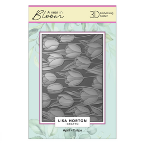 Lisa Horton Crafts - 3D Embossing Folders - A Year In Bloom - Set of 12 - Limited Edition