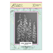 Lisa Horton Crafts - 3D Embossing Folders - A Year In Bloom - Set of 12 - Limited Edition