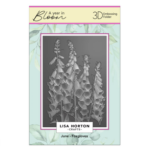 Lisa Horton Crafts - 3D Embossing Folders - A Year In Bloom - Set of 12 - Limited Edition