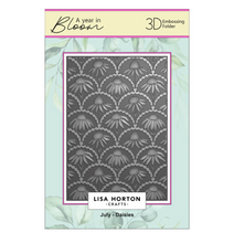 Lisa Horton Crafts - 3D Embossing Folders - A Year In Bloom - Set of 12 - Limited Edition