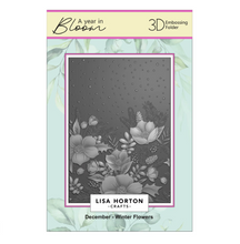 Lisa Horton Crafts - 3D Embossing Folders - A Year In Bloom - Set of 12 - Limited Edition