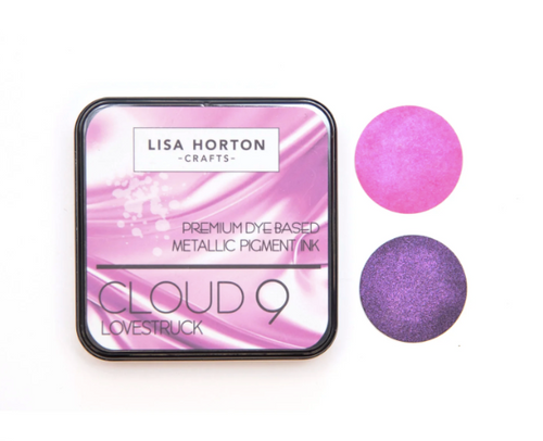 Lisa Horton Crafts Cloud 9 Metallic Premium Dye Based Pigment Ink Pad - Lovestruck