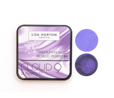 Lisa Horton Crafts Cloud 9 Metallic Premium Dye Based Pigment Ink Pad - Ultraviolet