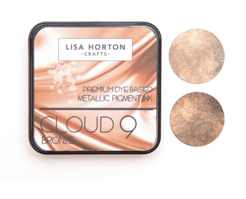 Lisa Horton Crafts Cloud 9 Metallic Premium Dye Based Pigment Ink Pad - Bronze