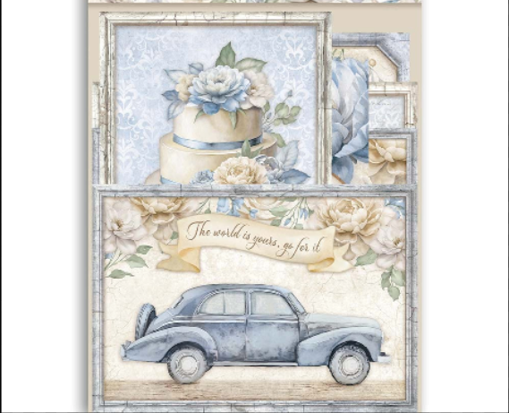 Stamperia Timeless - Card Pack - 7 Cards, 5 Tags & 1 Bookmark SBCARD30