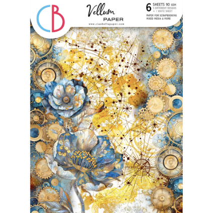 Ciao Bella Vellum Paper (Translucent) A4 - Pack of 6 - Celestial CBV026