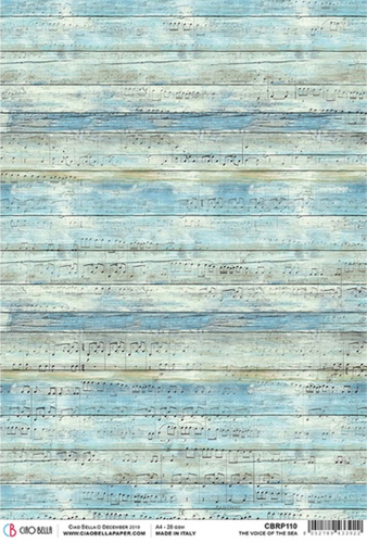 Ciao Bella - The Voice of the Sea - Piuma Rice Paper A4 - CBRP110