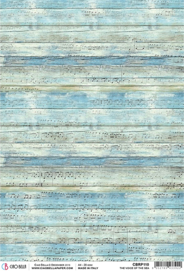 Ciao Bella - The Voice of the Sea - Piuma Rice Paper A4 - CBRP110
