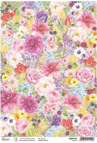 Ciao Bella - Blossom - Piuma Rice Paper A4 - CBRP238