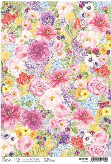Ciao Bella - Blossom - Piuma Rice Paper A4 - CBRP238