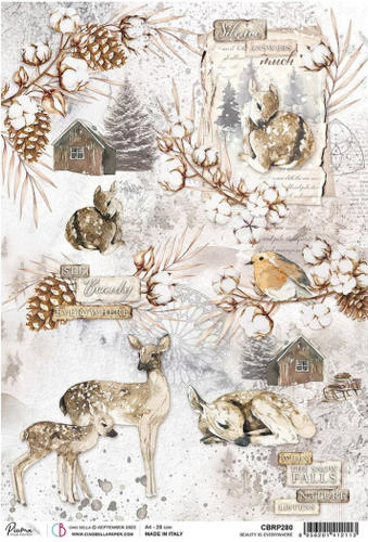Ciao Bella - Beauty is Everywhere - Piuma Rice Paper A4 - CBRP280