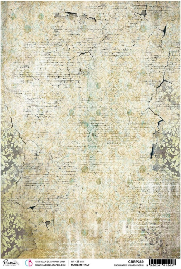 Ciao Bella - Enchanted Wizard Fabric - Piuma Rice Paper A4 - CBRP389