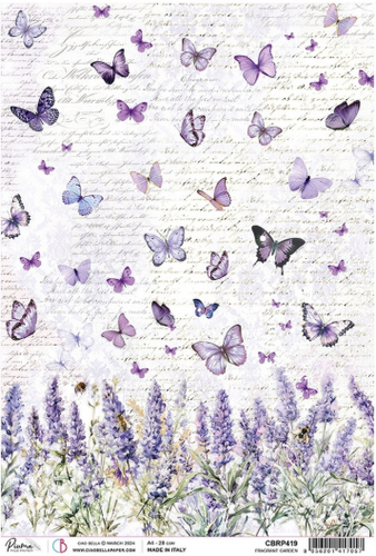 Ciao Bella - Fragrant Garden - Piuma Rice Paper A4 - CBRP419