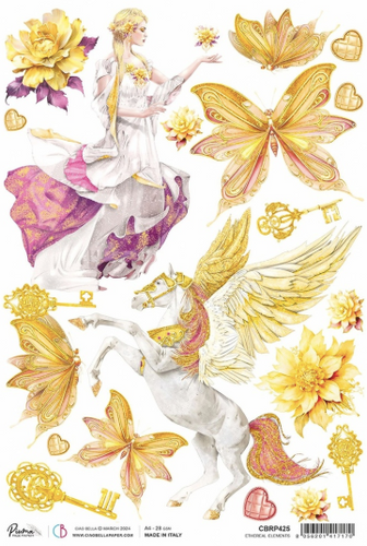 Ciao Bella - Ethereal Elements - Piuma Rice Paper A4 - CBRP425