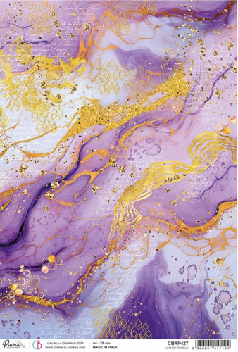 Ciao Bella - Luxury Marble - Piuma Rice Paper A4 - CBRP427