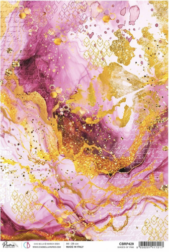 Ciao Bella - Shades of Pink - Piuma Rice Paper A4 - CBRP429