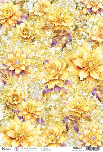 Ciao Bella - Glow Blossom - Piuma Rice Paper A4 - CBRP432