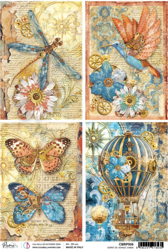 Ciao Bella - Esprit De Voyage Cards - Piuma Rice Paper A4 - CBRP506