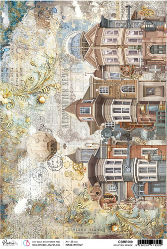 Ciao Bella - Industrial Mirage - Piuma Rice Paper A4 - CBRP509