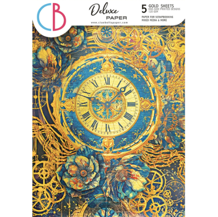 Ciao Bella Deluxe Paper - Celestial - Gold Sheets - Pack of 5 - A4 CBD021