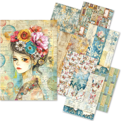 Ciao Bella Paper - Quintessential Craft-mix A5 Paper Pack (Tissue & Vellum Variety) CBMC003