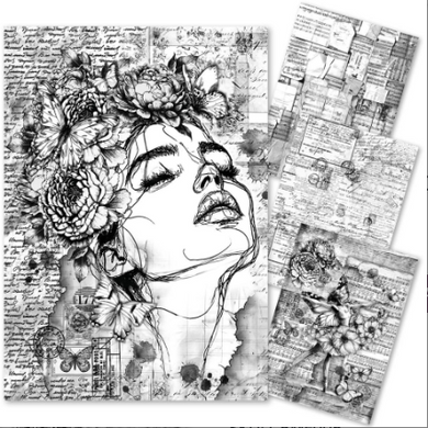Ciao Bella Paper - Meaningful A4 Mixed Media rice paper (Pack of 4 Assorted) CBMF005