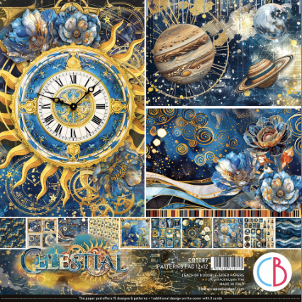 Ciao Bella Paper - Celestial Patterns Pad (12