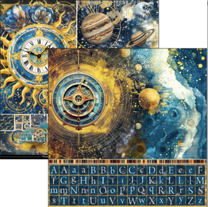 Ciao Bella Paper - Celestial Patterns Pad (12"x12") CBT087