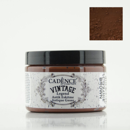 Cadence Vintage Legend Gesso - Brown (150ml) - CA753794