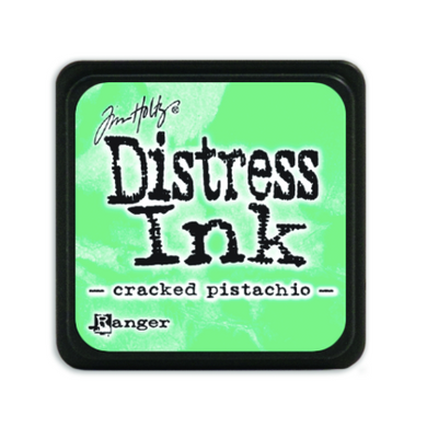 Tim Holtz Distress Mini Ink Pad by Ranger- Cracked Pistachio - 1 inch square