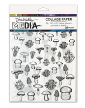 Ranger - Dina Wakley Media Collage Paper - The Forest - Pack of 20