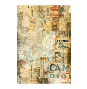 Ciao Bella Paper - Journey Ahead A4 Mixed Media rice paper (Pack of 4 Assorted) CBMF006