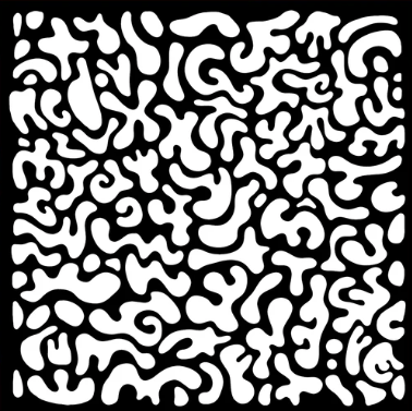Woodware Stencil by Francoise Read - Funky Swirls - 6