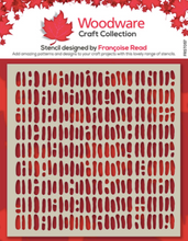 Woodware Stencil by Francoise Read - Old Weave - 6" x 6"