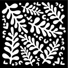 Woodware Stencil by Francoise Read - Modern Leaves - 6" x 6"