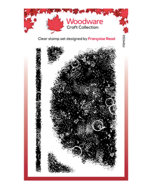 Woodware Clear Stamp Set - Semi Circle Texture - A7