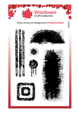Woodware Clear Stamp Set - Speckled Textures - A6