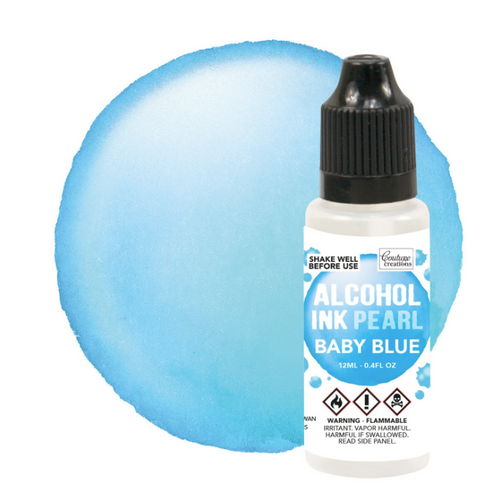 Couture Creations - Alcohol Pearl Ink - Baby Blue - 12ml