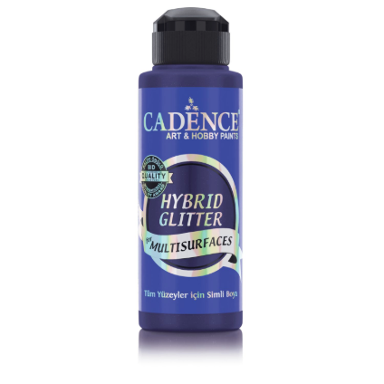 Cadence Hybrid Glitter Paint - Midnight Blue + Gold Glitter (120 ml) CA773730