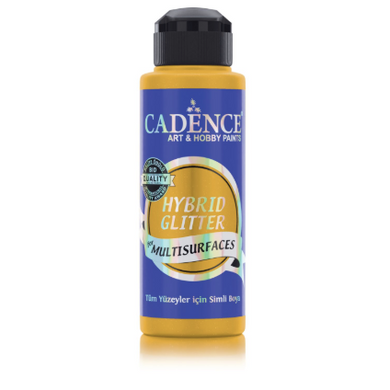 Cadence Hybrid Glitter Paint - Sun Yellow + Gold Glitter (120 ml) CA773655