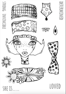 Art Inspirations - Designs by Zinski - Journal Face - A5 - 14 Stamps
